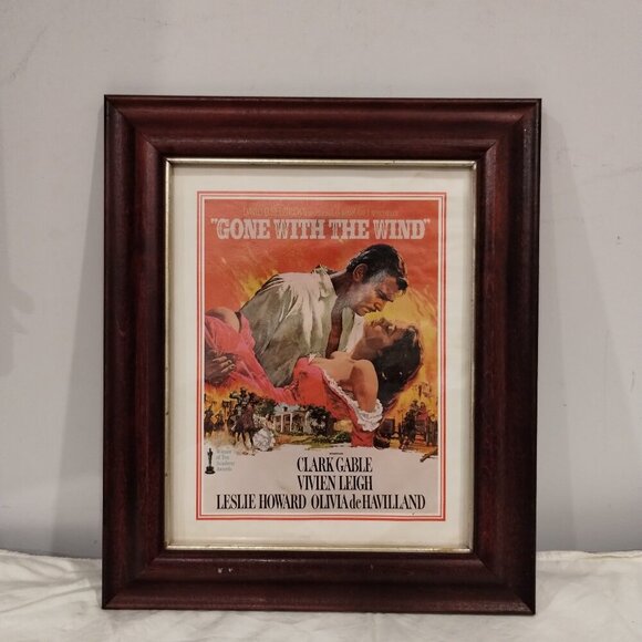 Framed Gone With The Wind Litho Vintage 1978 - Picture 1 of 10